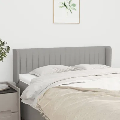 Produktbild von [Home] Kopfteil mit Ohren Hellgrau 147x16x78/88 cm Stoff , Neue Mode 2024 im häuslichen Leben