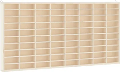 Obrázek produktu pro vidaXL Dřevěná sběratelská vitrína s 80 přihrádkami 80x4,5x40,5cm