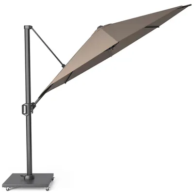 Zdjęcie produktu dla Parasol ogrodowy Cartagena T1 Premium 350 x 350 x 257 cm z granitową podstawą, poliakryl, brązowy