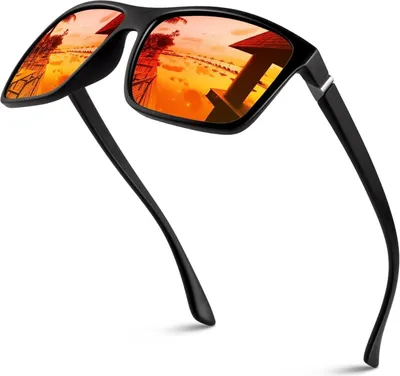 Image de Lunettes de soleil polarisées Rétro Conduite Pêche UV400 - Noir