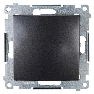 Produktbild von Kontakt-Simon DW6.01/48, Kunststoff, Anthrazit, IP20, IP44, 250 V, 10 A, 75 mm