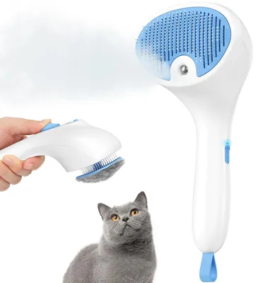 Produktbild von Euqvunn Katzenbürste mit Dampf wiederaufladbar für Katzen und Hunde