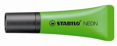 Zvýrazňovač, 2-5 mm, STABILO "Neon", zelený