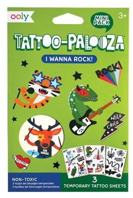 Produktbild von Abwaschbare Mini-Tattoos von Tattoo Palooza – Rock – ooly