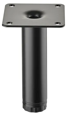 Produktbild von SOTECH Möbelfuß LIMA Ø 25 mm – Höhe 100 mm, schwarz matt