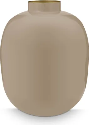 Produktbild von PIP STUDIO Vase Metal khaki 32 cm