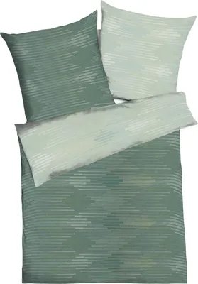 Produktbild von Kaeppel Wendebettwäsche Ikat" jade 1x 135x200 cm + 1x 80x80 cm"