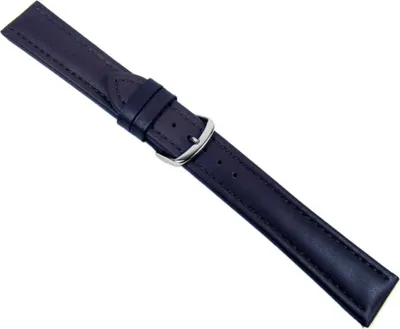 Produktbild von Soft Ersatzband Uhrenarmband Kalbsleder Dunkelblau Wasserfest 20567S, Stegbreite:20mm