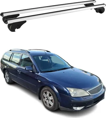 Produktbild von Dachträger Grundtäger für Ford Mondeo Turnier 2000-2007 75kg Alu Silber 2 tlg