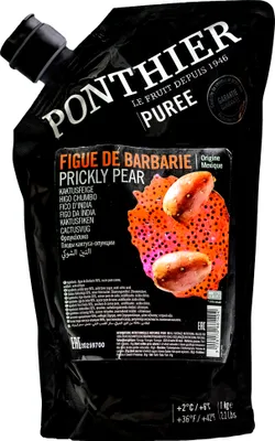 Produktbild von Food-United KAKTUSFEIGE PÜREE Kaktus-Birnen-Frucht-Püree von Ponthier 2x 1KG