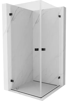 Obrázek produktu pro Mexen Lunar-B Duo sprchový kout s otevíracími dveřmi 100 x 100 cm, transparentní, černá - 832-100L-100P-70-00