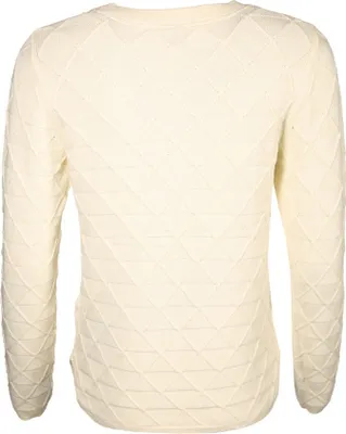 Produktbild von Pullover aus Strick mit Karomuster, Rundhalsausschnitt und lässiger Passform