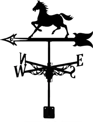 Produktbild von Wetterfahne aus Edelstahl, Ornament, Wetterfahne, Schrottpferd