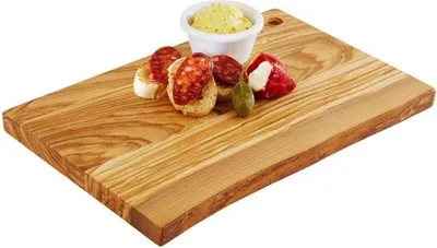 Produktbild von APS 871 Servierbrett OLIVE, 30 x 20,5 cm, Höhe 2 cm, Olivenholz, naturbedingte Abweichung in Form, Maserung und Größe