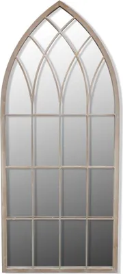 Produktbild von vidaXL Rustikaler Gartenspiegel Bogen 50×115 cm für Indoor und Outdoor