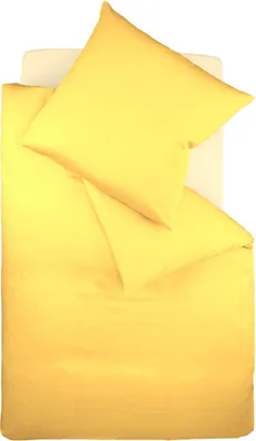 Produktbild von Fleuresse Mako-Satin-Bettwäsche Colours, gelb