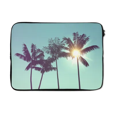 Produktbild von MuchoWow® Laptop Hülle 13 Zoll Palmen - Sommer - Sonne Laptoptasche - Laptophülle - Sleeve - Rundumschutz