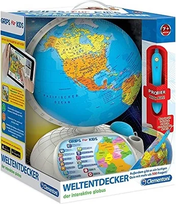Produktbild von Clementoni 69492 - Galileo - Weltentdecker, Interaktiver Globus mit App