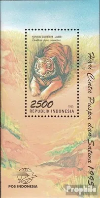 Produktbild von Briefmarken Indonesien 1995 Mi Block104 (kompl.Ausg.) postfrisch Flora und Fauna