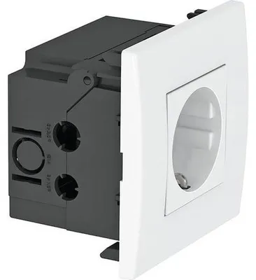 Productafbeelding van OBO Bettermann inbouwstopcontact, 1-voudig, 84x84x59mm, rws SDE (6119401)