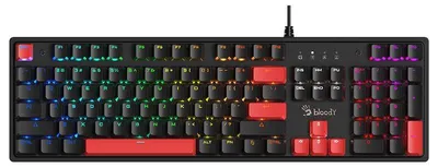 Produktbild von A4TECH Mechanische Tastatur Bloody S520N Fire Black BLMS Red Plus-Schalter