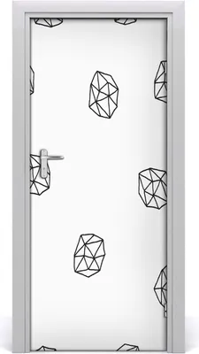 Produktbild von Tulup Türaufkleber 85x205 cm Dekorative Aufkleber Selbstklebend Wasserdichte Tapete Abnehmbar Schlafzimmer Wohnzimmer Wohnkultur - abstraktes Muster