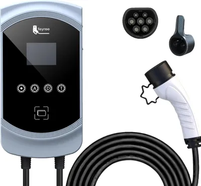 Image de Chargeur EV, Charge intelligente, Protections multiples, 11KW 16A triphasé, TYPE2