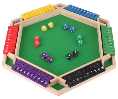 Productafbeelding van Omgoods - Shut The Box Spel voor 6 Spelers, Houten Bordspel