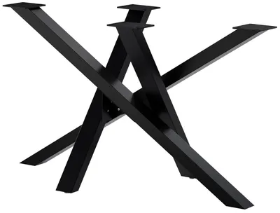 Produktbild von CLP Tischbeine Finney aus Stahl schwarz Größe 120x60x72 cm Größe 120x60x72 cm
