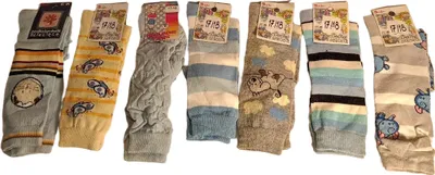 Obrázek produktu pro Sada 7 párů barevných dětských ponožek velikosti 17-18 cm