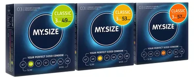 Produktbild von My.Size 3er Probierset (je 3 x 49, 53, 57mm) Kondome