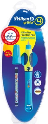 Produktbild von Pelikan griffix, Blau, Kartuschenfüllsystem, Sichtverpackung, 1 Stück(e), Deutschland
