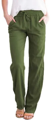 Produktbild von Solidchoice – Bequeme, lange Hose für Damen, Farbe: Grün