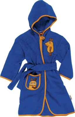 Produktbild von Playshoes Frottee-Bademantel DIE MAUS, in marine, Größe 110/116