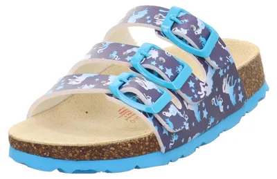 Productafbeelding van Superfit meisjes slippers/huispantoffels, blauw, model 8080, maat 40 EU