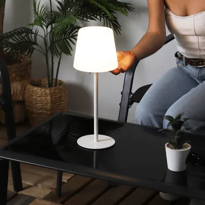 Image de Lampe - HOME DECO FACTORY - Rechargeable - USB - Intérieur/Extérieur - Blanc