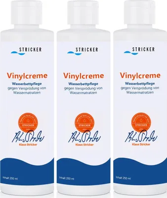 Produktbild von Stricker Chemie Vinylcreme Wasserbetten-pflege 250ml Flasche (3er Pack)