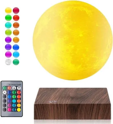 Produktbild von Leuchte für Zimmer - 3D gedruckt - 16 Farben - 15 cm Durchmesser - Braun