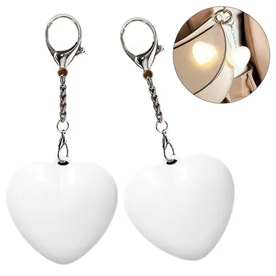 Produktbild von 2 Stück LED Handtaschenlicht mit Sensor Aufladbar, Herz Taschenlicht für Handtasche, Tragbare Automatisches Handtaschenlicht LED Aufladbar, Geschenke