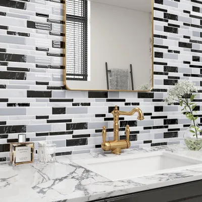 Immagine prodotto di Solidchoice - Piastrelle autoadesive per cucina e bagno, confezione da 17 pezzi
