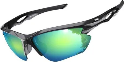 Produktbild von Sportsonnenbrille mit polarisierten Gläsern - UV400 Schutz für Outdoor-Aktivitäten