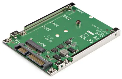 Immagine prodotto di StarTech.com Adattatore da SSD M.2 SATA a SATA da 2,5", convertitore da M.2 NGFF a SATA, altezza 7 mm, adattatore per unità disco rigido M2 - Non compatibile con NVMe