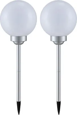 Produktbild von 2er Set LED Solar Kugel Stecklampen, Durchmesser 20 cm, SOLAR