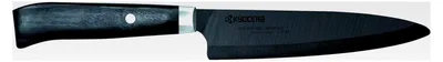 Produktbild von Keramikmesser, Universalmesser, Klinge 13 cm, schwarze Zirkoniakeramikklinge, handgeschliffen, Holzgriff