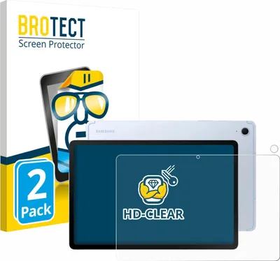 Produktbild von 2x Für Samsung Galaxy Tab S10 FE (Display+Kamera) Schutzfolie BROTECT Displayschutz Display Schutz Folie Klar Transparent