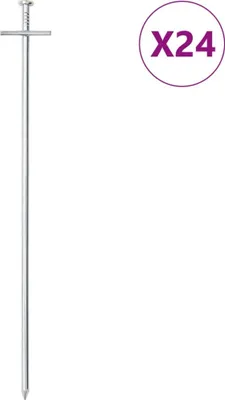 Productafbeelding van Tentharingen 24 st Ø6 mm 29,5 cm gegalvaniseerd staal