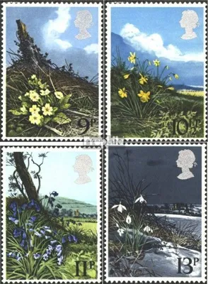 Produktbild von Briefmarken Großbritannien 1979 Mi 785-788 (kompl.Ausg.) postfrisch Blumen