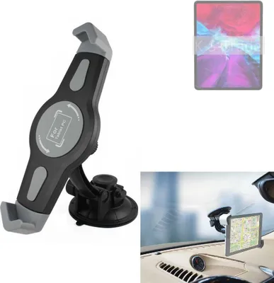 Produktbild von K-S-Trade Scheiben-Halterung für Tablets kompatibel mit Apple iPad Pro 11 (2020) Wi-Fi KFZ Tablet Saugnapf Auto Halterung Windschutzscheibe Holder