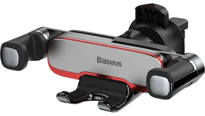 Immagine prodotto di Supporto per cellulare Baseus Lateral Gravity, argento/rosso