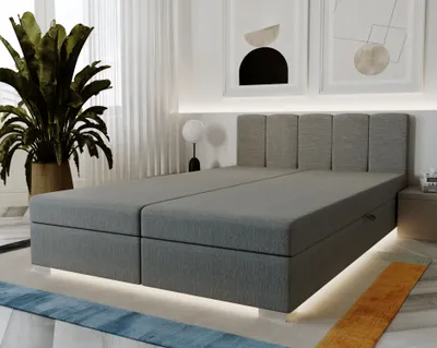 Obrázek produktu pro Kontinentální postel 160x200 ROSIE 5 - šedá
